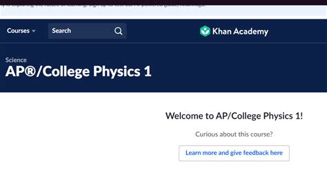Khan academy ap physics 1 review - High school physics; High school physics - NGSS; AP®︎/College Biology; AP®︎/College Chemistry; AP®︎/College Environmental Science; AP®︎/College Physics 1; Health and Medicine; See all Science